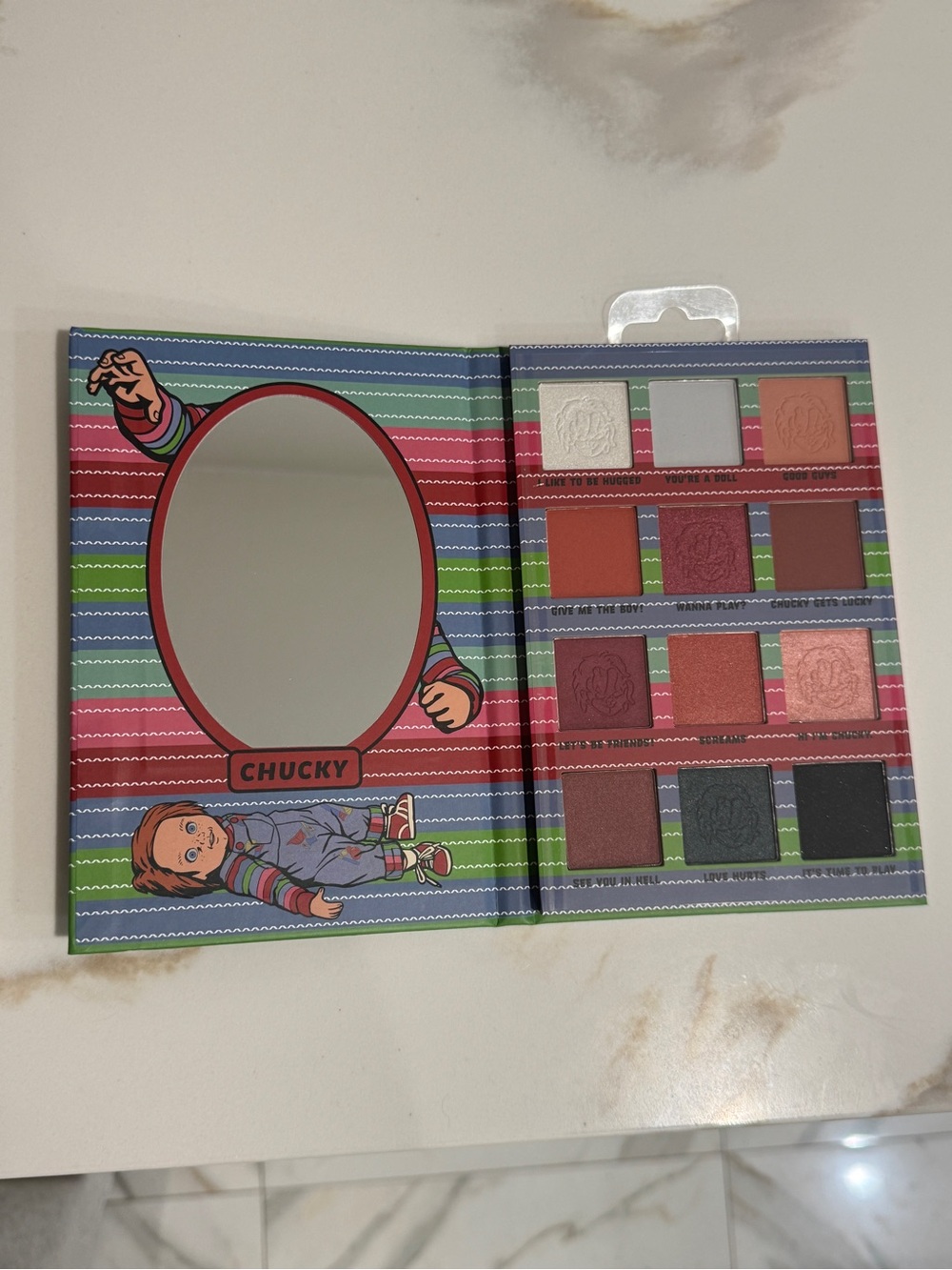 Chucky Halloween eyeshadow palette